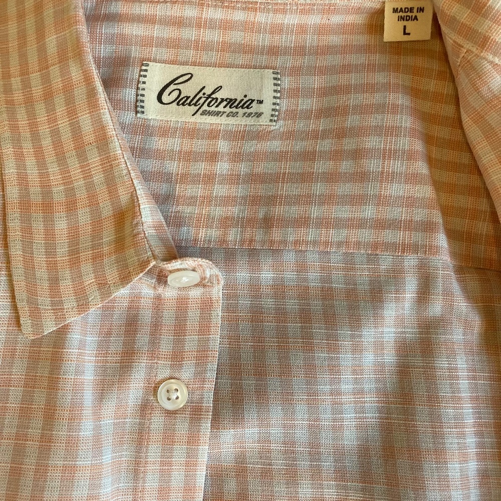 Salmon color lightweight oxford